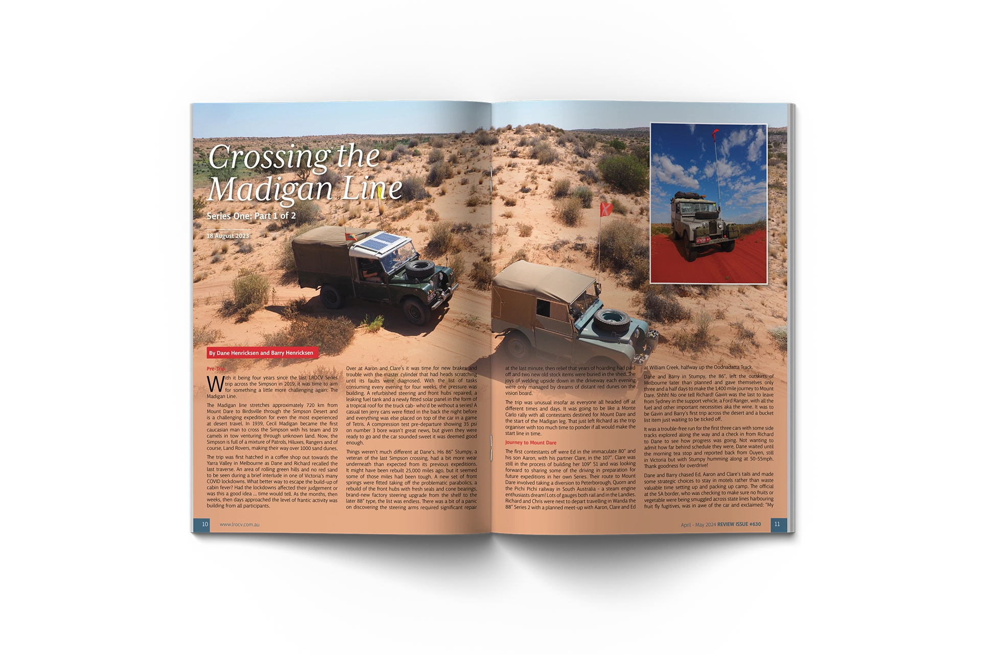 Magazine open to show interior content