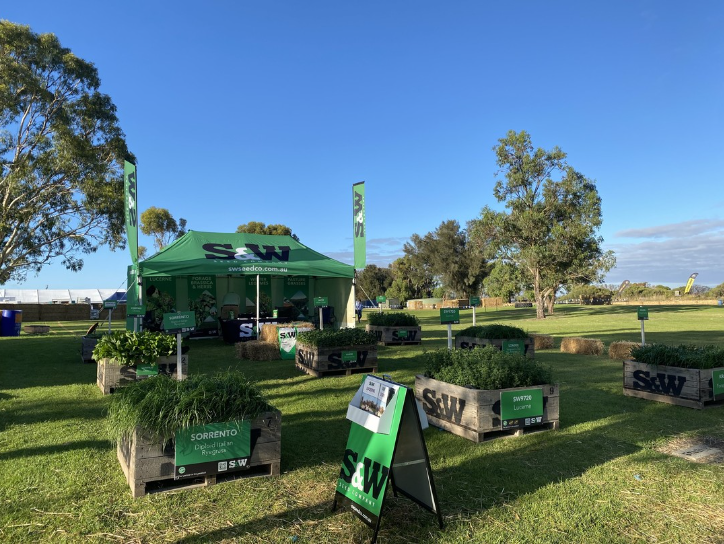 S&W Field day displays, marquee, pullup banners, flags & signage