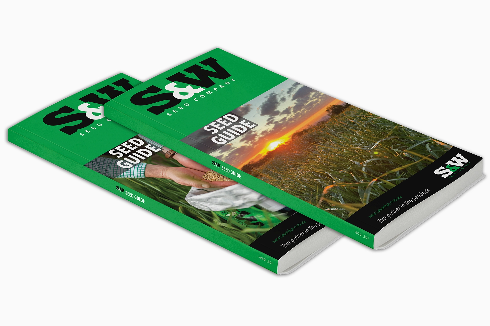 Two S&W product brochures stacked